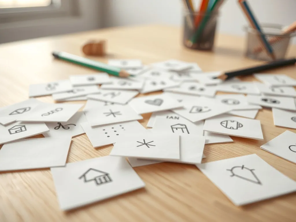 Zabawa z prostymi rysunkami, do których wymyśla się znaczenia